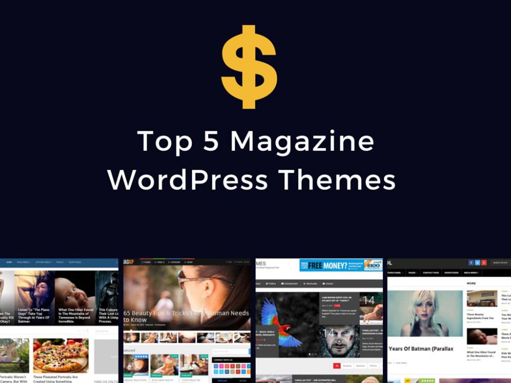 Top 5 Magazine WordPress Themes 2016